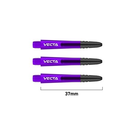 Winmau Darts Shafts Vecta 2025 Polycarbonate 37mm Intermediate 6 Pieces/Pack Replacement Accessories for Dartboard Games