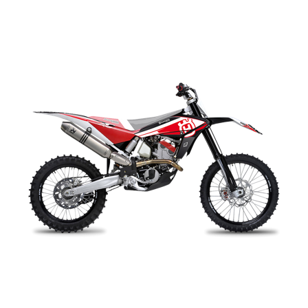 Kit Adesivi Blackbird Dream 4 Bianco-Rosso-Nero - KTM 50 SX 2002-2015