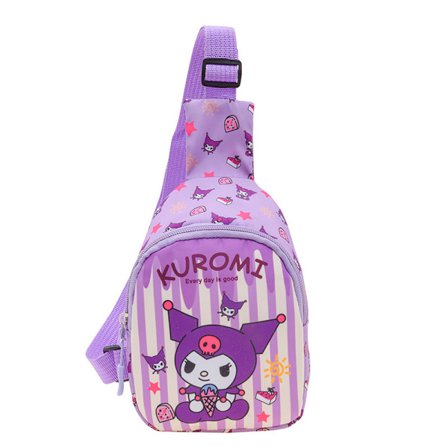 Sanrio Anime Sling Bag Cinnamoroll Kuromi Kt My Melody Pc Design Fancy Pack Kawaii Chest Bag
