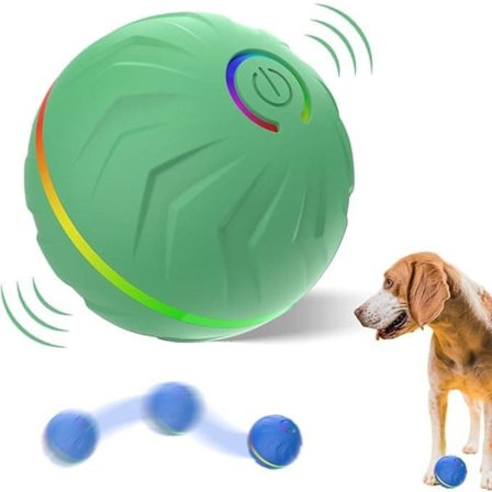 Interaktivt Smart Bold Legetøj til Hunde, Interaktivt Bold Legetøj til Katte – Hoppende Bold til Hunde, Holdbar Legetøjsbold til Aktive Kæledyr_qc