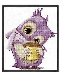 Stickpackung Bild Kaffeegenießer