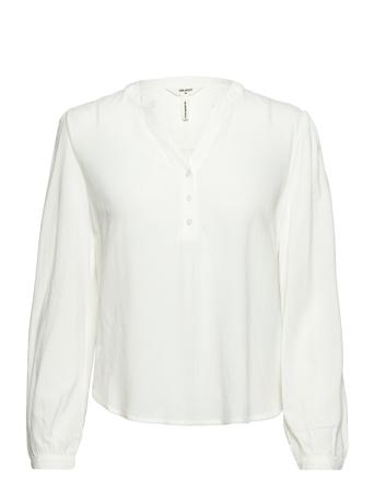 Objlorena L/S Top Bluse Langermet Hvit Object