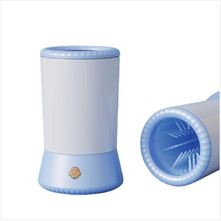 Bärbar Elektrisk Djurtassrengörare - USB Uppladdningsbar, Enknappsrengöring, Skonsam Rengöring för Små och Medelstora Hu