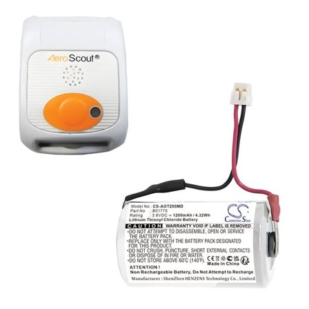 Batteri till Medicinsk för AeroScout 24, 242, 243 m.fl.