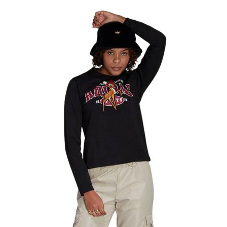 Adidas Originals, Koszulka damska x Disney Bambi Graphic Longsleeve He 4782 Czarny, Kobieta, Rozmiar: S