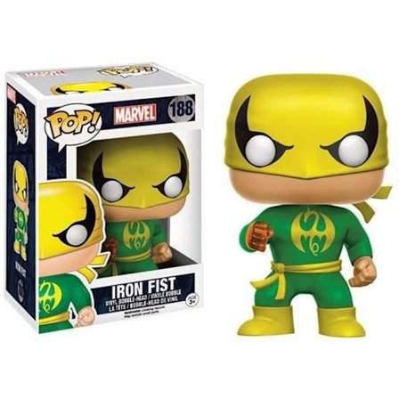 Funko pop! Marvel: Iron Fist (grøn) - FUNKO - Pop! Vinyl Bobble Head - Størrelse 9 cm - Vindueskasse