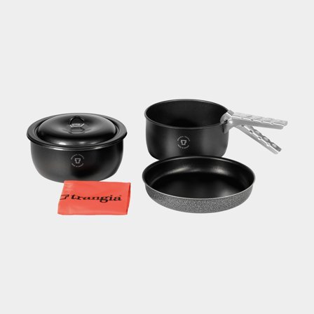 Campingsetti Trangia Tundra III, 2 kattilaa, 1 paistinpannu & 1 kansi NS / Non Stick-teflon + kahva + suojapussi