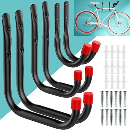 6 stk. garagekroge til kraftig garageopbevaring