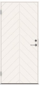 Swedoor P-1300 Ytterdörr vit (S 0502-Y) 988x1980 mm, Dörrar