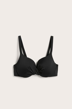 Kappahl | Stanik od bikini z fiszbinami Czarne 85D | Czarne