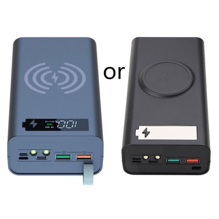 18650 PD Snabb cahrging Power Bank Cases 12Spår Batteribehållare Batterihållare Förvaringslåda