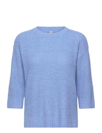 Sc-Glenda Pullover Blå Soyaconcept*Betinget Tilbud