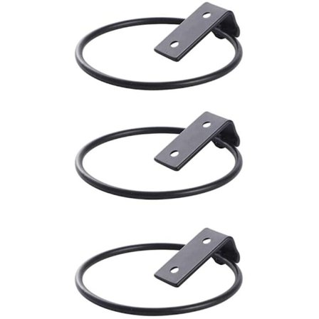 Sæt med 3 metalblomsterpottevægbeslag Blomsterpottekrog Planteholder Flow