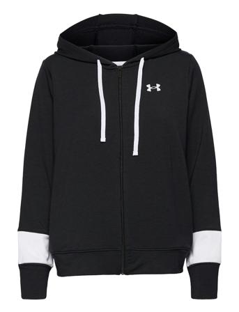 Rival Terry Cb Fz Hoodie Black Under Armour