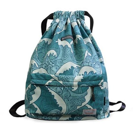 Vattentät sportväska med dragsko Lätt säcksäck Ryggsäck