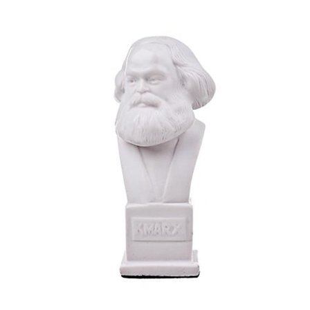 Marmor byste statue skulptur tysk filosof sosialist Karl Marx 12 cm