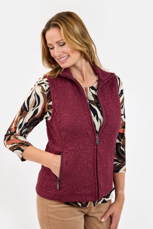 SIGNATURE - Vest - Bordeaux - Quiltet
