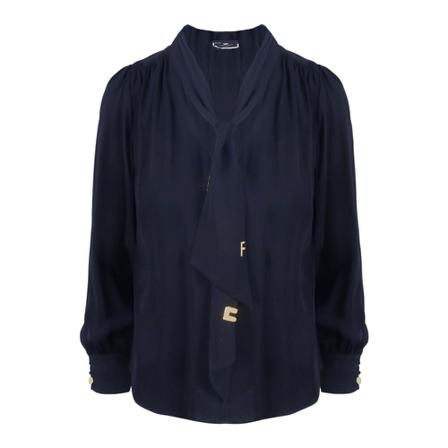 Elisabetta Franchi Blouses Blå, Dame, Størrelse: XS