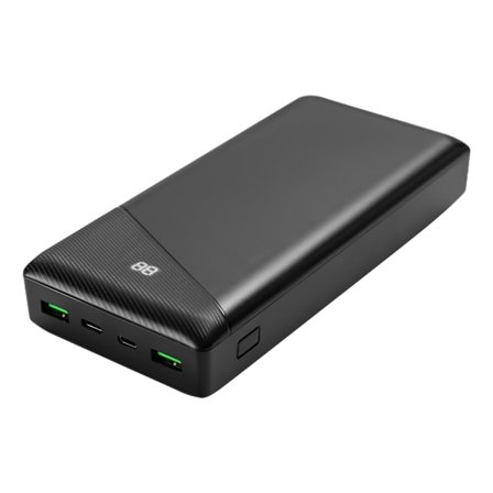 Power bank 30 000 mAh, 2x USB-A 18 W, 1x USB-C, 111 Wh