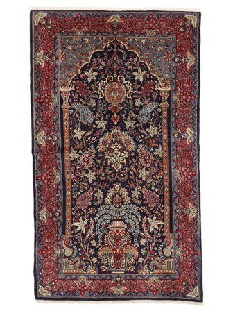 Sarouk Rug 140X240 Black/Dark Red Wool, Persia