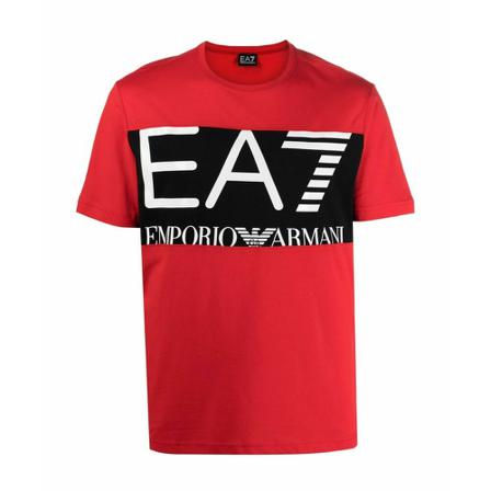 Emporio Armani Ea7, T-Shirts Rood, Heren, Maat:L