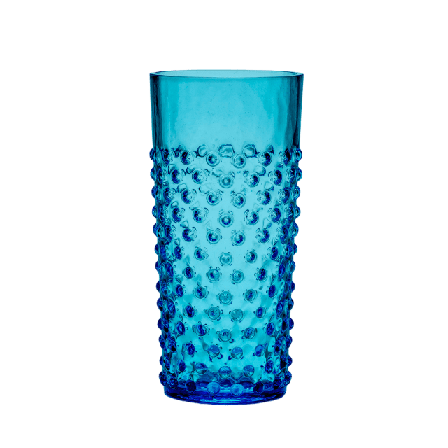 In Flore Cecilia Dricksglas Höga, 2-pack Glas Blå 14cm