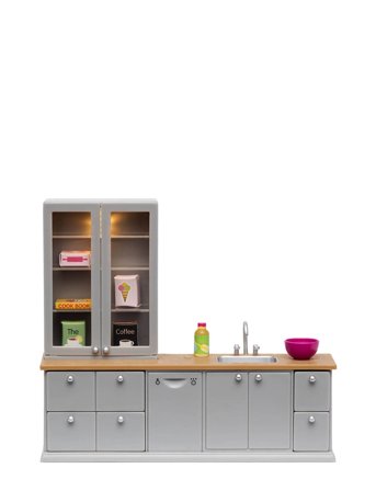 Lundby Lundby Diskho+Diskmaskin Grå - Multi/patterned - 4X14.5X13.5CM