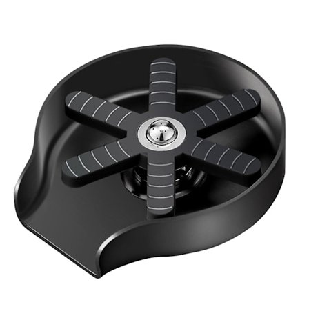 Ruostumattomasta teräksestä valmistettu lasinhuuhtelija keittiöallas - 360 asteen kiertävä kupinpesuri allas - 9 suuttimella varustettu kestävä 