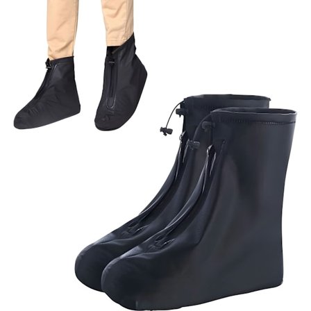 Vandtætte Oversko - Regn Oversko - Med Lynlås & Snøre - Vandtætte Skobeskytttere