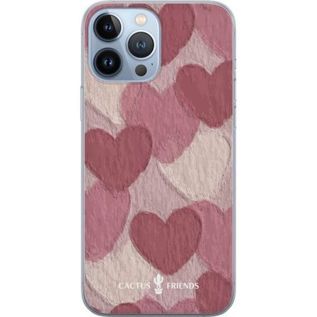 Yhteensopiva Puhelinkuori Apple Apple iPhone 13 Pro Max Cactus and Friends - Blush Paper Hearts
