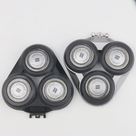 2 stk. udskiftningshoveder, der er kompatible med Philips Series 5000 elektriske shavere, komplet hoved, der er kompatibelt med Norelco Razor Series 