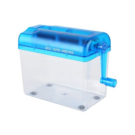 Manuel Bærbar Mini Makulator til Papirdokumenter Skæreværktøj Hjemmekontor