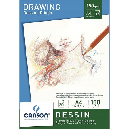 Canson Bloc de dessin 160g A4