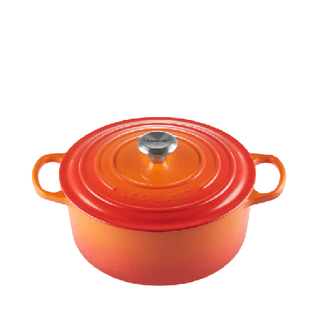 Le Creuset Rund Gryta Volcanic 5,3L Grytor Unisex Orange 26 CM