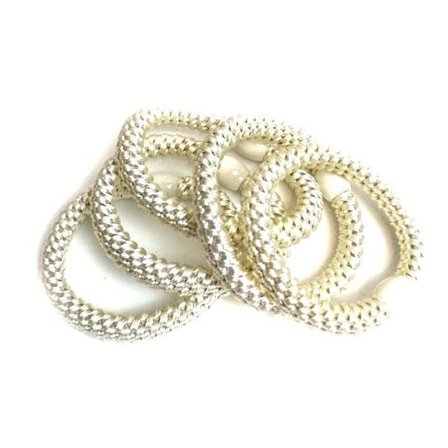 Vävd Hårsnodd Crèmevit 5 st Crème