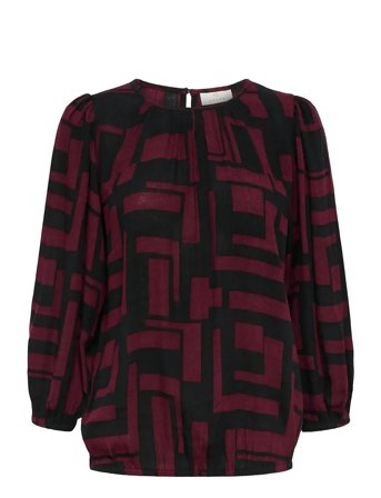 Kaffe Kalorina Amber Blouse - Red - 40