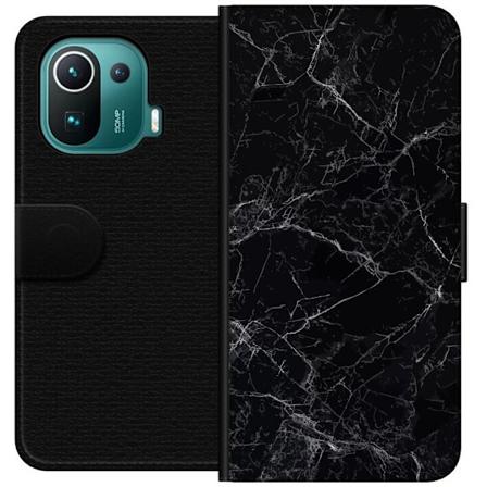 Xiaomi Mi 11 Pro Tegnebogsetui Marmor Sort