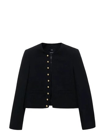 Mango | Buttoned Cropped Jacket | M