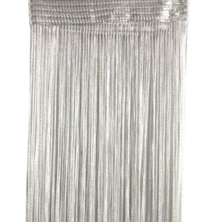 Frynsegardin draperi 100x200 cm 1 par White