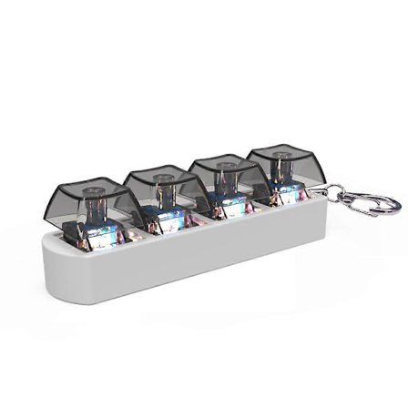 LED Belyst Tastatur Klik Nøglering Keycap Tester Til Voksne Tastatur Klik LED Lys Nøglering Legetøj
