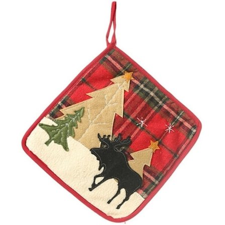 Grydelap med dekorativt julemotiv