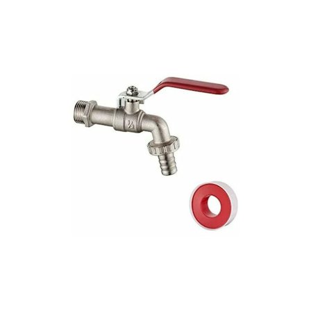 Utomhus trädgårdskran 1/2 - Trädgårdskran med adapter, frostskyddskran -10°C, hög temperaturbeständighet 120°C, rostskyddad, kulventil, mässing