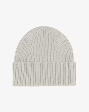 Merino Wool Beanie - Limestone Grey