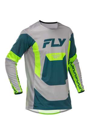 FLY Racing Lite V26 Crosströja Grå/Lime/Blågrön S