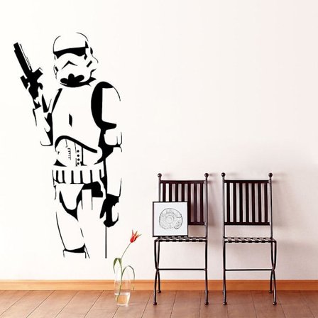 Tähtien sota -hahmot -seinätarrat pojan huoneeseen, kodin sisustustarra, olohuoneen taustaseinätarra, makuuhuoneen taidetarrat 57 * 28 cm