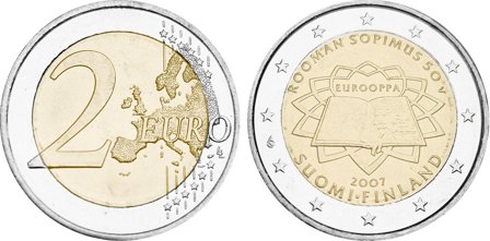 Finland 2007 - Rom-traktaten - 2-euromønt