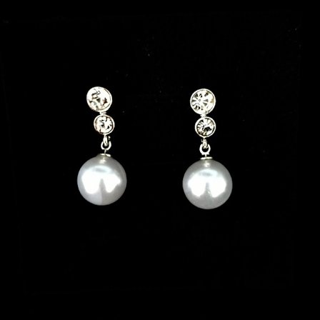 Legering diamant pärla örhängen dammode temperament personlighet