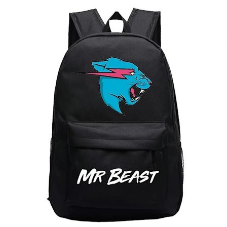 Ryggsäck för manliga och kvinnliga studenter, ryggsäck med stor kapacitet, tecknad ryggsäck-E