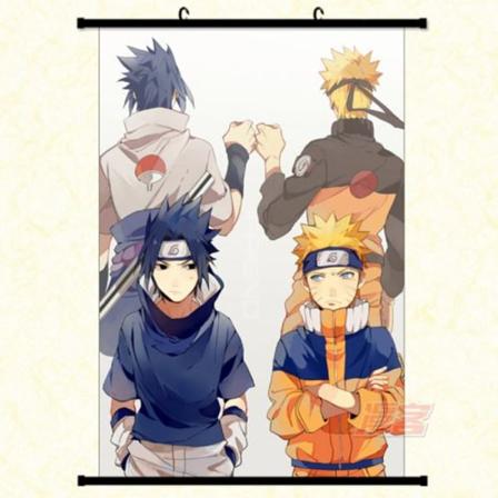 Vattentät canvasaffisch med PVC-ram - Naruto (# 1272), 40
