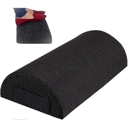 Ergonominen jalkatuki työpöydän alle, hierova jalkatuki, sopii kotitoimistoon. (musta)